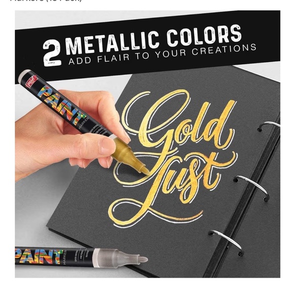 PaintMark Quick Dry Paint Pens-Write On Anything Oil Based Paint Markers 15 pk - Picture 4 of 9